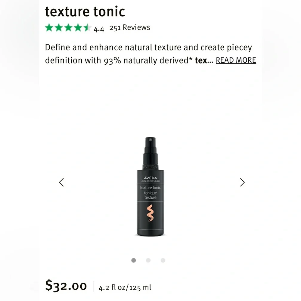 2 Aveda Texture Tonic Sprays